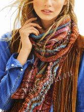 Треугольный платок спицами, фото