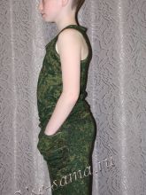 Майка и шорты, вид сбоку