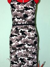 Платье камуфляжное, спинка