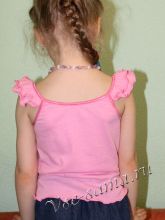Розовый топ, спинка