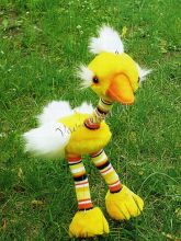 Игрушка - страус-марионетка, фото