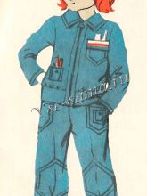 Костюм джинсового типа