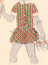 Платье из ткани в клетку