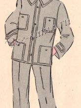 Костюм из джинсовой ткани