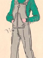 Комбинезон из вельвета