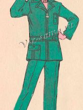 Костюм из шерстяной ткани