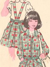 Юбка с жакетом из ткани в клетку