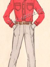 Рубашка из хлопчатобумажной ткани