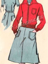 Платье с жакетом из шерстяной ткани