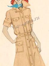 Платье в стиле сафари