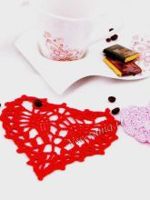 Подставки под горячее - сердечки, фото