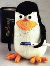 Пингвин из мультфильма Мадагаскар - Вязаная игрушка