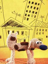 Вязаная игрушка - Котопес