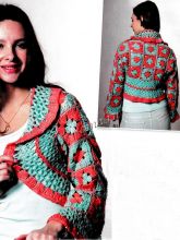 Болеро из мотивов крючком