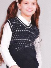 Безрукавка для школьницы, фото