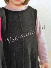 Чёрное платье для девочки, фото