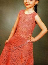 Коралловое платье - Розы, фото