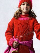 Джемпер и шапочка для девочки, фото