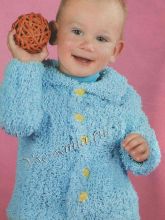 Голубой жакетик для ребенка, фото