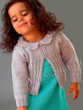 Кокетливый жакет для девочки, фото