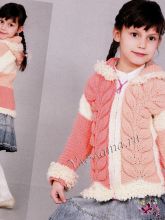 Курточка для девочки спицами, фото