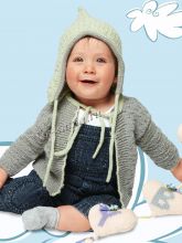 Мягкий, удобный жакет и шапочка, фото