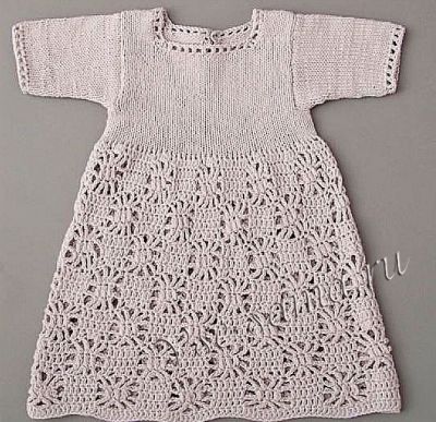 Платье бледно-серое для девочки, фото 2