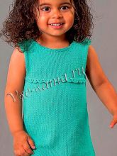 Платье для девочки зеленое, фото