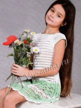 Платье с ажурным подолом, фото