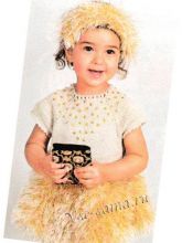 Платье спицами для утренника, фото