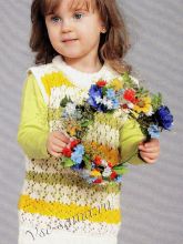 Полосатая безрукавка для девочки, фото