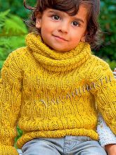 Пуловер для ребенка и хомут, фото