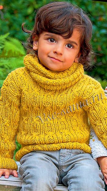 Пуловер для ребенка и хомут, фото