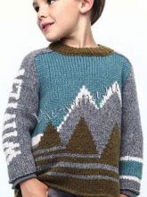 Пуловер с горами, фото
