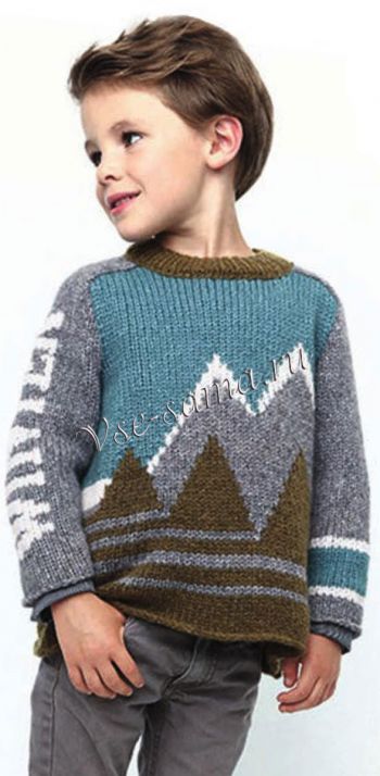 Пуловер с горами, фото