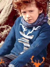 Пуловер с оленем, фото