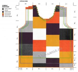 Схема для вязания пуловера