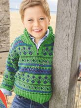 Пуловер-тройер с жаккардовым узором, фото