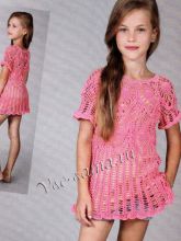 Туника розовая для девочки, фото