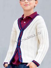 Жакет белый для мальчика, фото