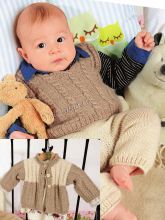 Жакет, жилет и брючки в бело-бежевой гамме, фото