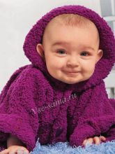 Жакетик с капюшоном - мягкий, тёпленький, пушистый, фото