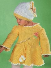 Желтый комплект с вышивкой, фото