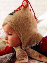 Шапочка и жилетик с вышивкой, фото