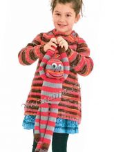 Расклёшенный полосатый пуловер, фото модели