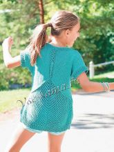 Зеленый жакет для девочки, фото