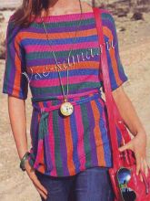 Туника с поперечной нижней частью