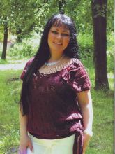 Бордовый пуловер с люрексом