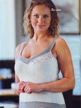 Топ с V-образным вырезом