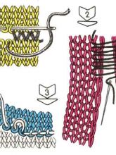 Выполнение трикотажного шва